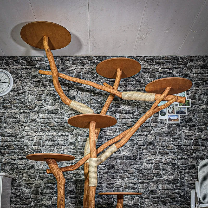 Outdoor Naturkratzbaum 3321 Kratzbaum Natur Holz Design 237 cm hoch Katzenbaum