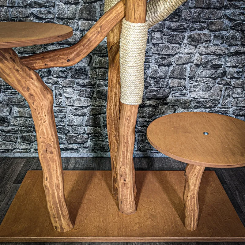 Outdoor Naturkratzbaum 3321 Kratzbaum Natur Holz Design 237 cm hoch Katzenbaum
