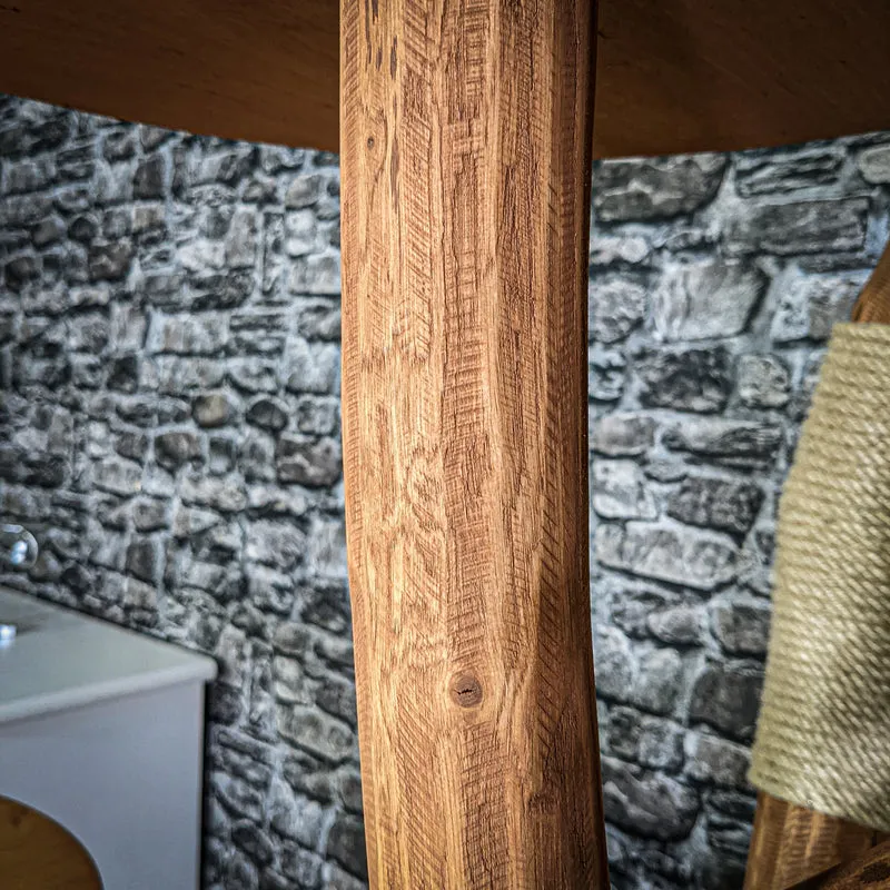 Outdoor Naturkratzbaum 3321 Kratzbaum Natur Holz Design 237 cm hoch Katzenbaum