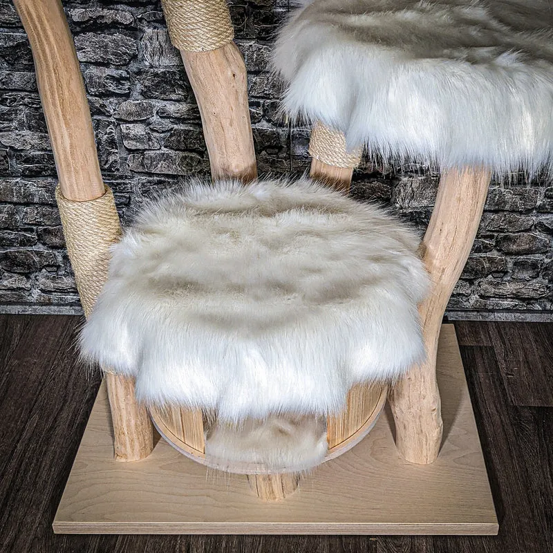 Naturkratzbaum 3431 Kratzbaum Natur Holz Design 175 cm hoch Katzenbaum