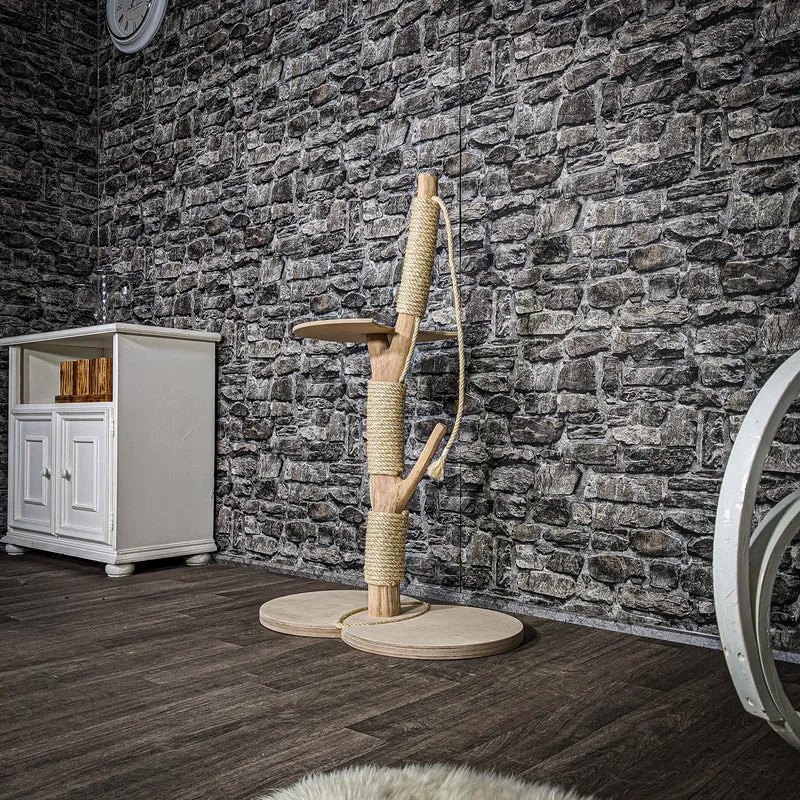 Kratzstamm 3429 Natur Holz Design Kratzbaum 118 cm hoch Naturkratzbaum