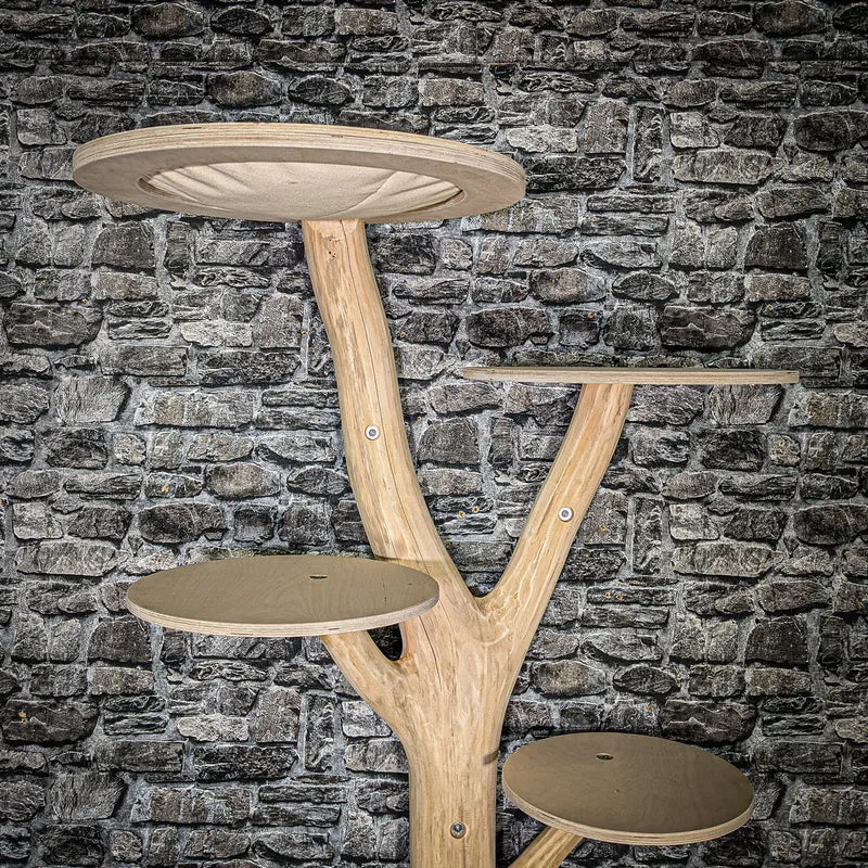 Wandkratzbaum 3426 Naturkratzbaum 118 cm lang Kratzbaum Natur Holz Design