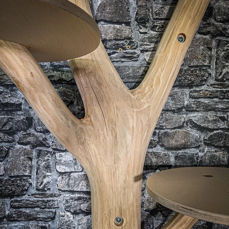 Wandkratzbaum 3426 Naturkratzbaum 118 cm lang Kratzbaum Natur Holz Design
