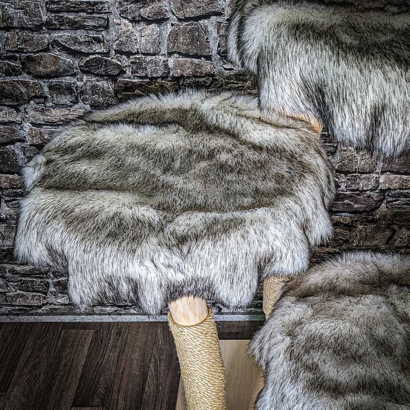 Naturkratzbaum 3425 Kratzbaum Natur Holz Design 145 cm hoch Katzenbaum