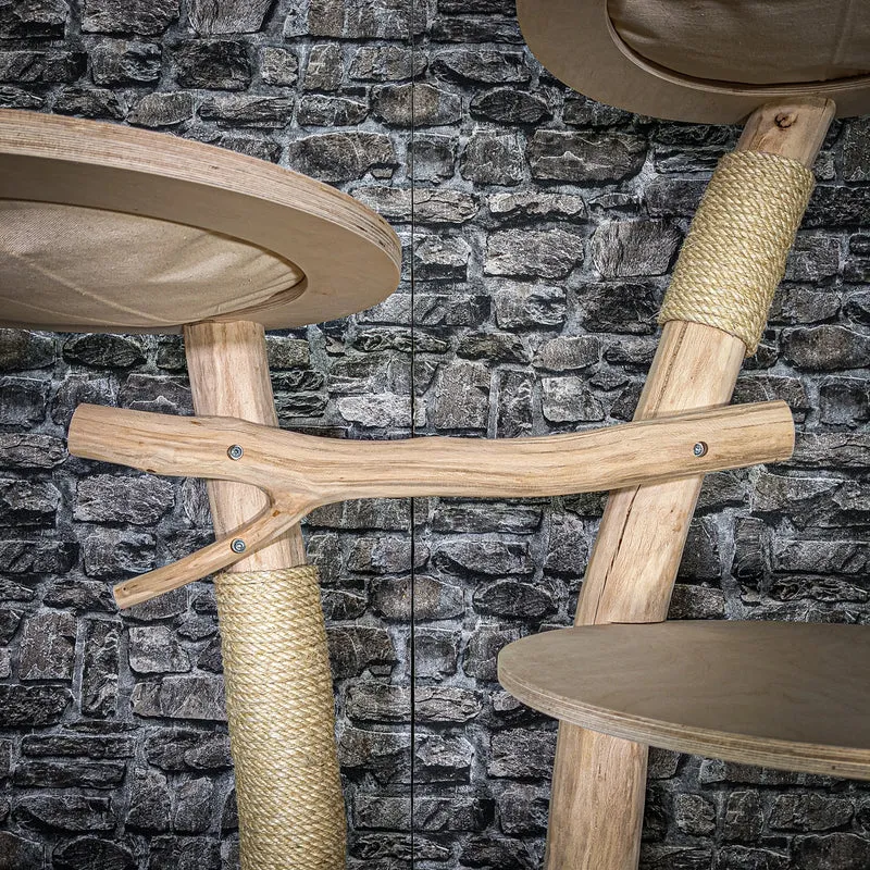 Naturkratzbaum 3424 Kratzbaum Natur Holz Design 175 cm hoch Katzenbaum