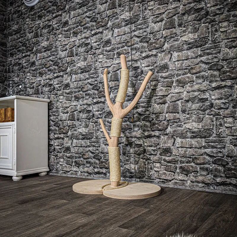 Kratzstamm 3422 Natur Holz Design Kratzbaum 100 cm hoch Naturkratzbaum