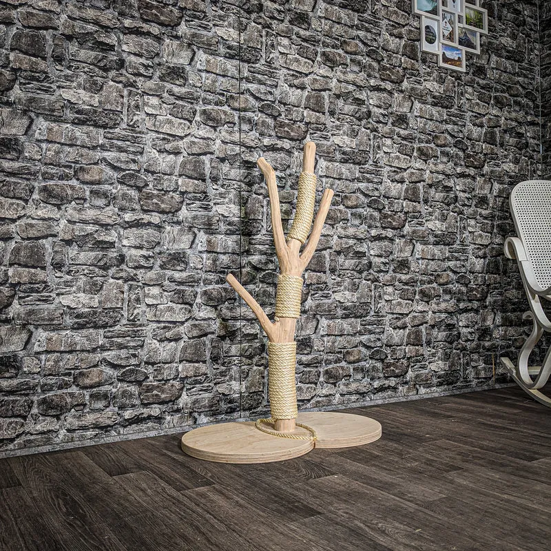 Kratzstamm 3422 Natur Holz Design Kratzbaum 100 cm hoch Naturkratzbaum