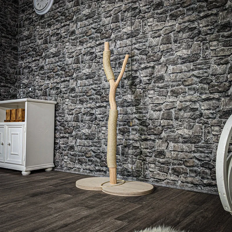 Kratzstamm 3421 Natur Holz Design Kratzbaum 121 cm hoch Naturkratzbaum