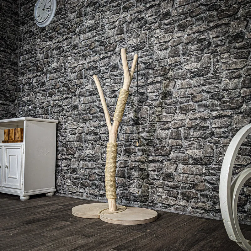 RESERVIERT Kratzstamm 3420 Natur Holz Design Kratzbaum 118 cm hoch Naturkratzbaum