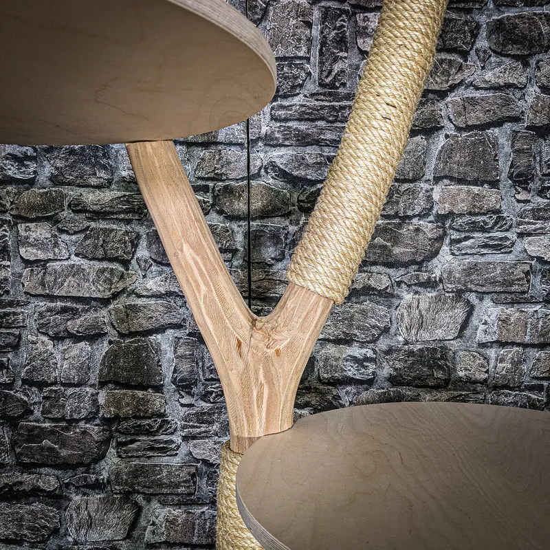 Naturkratzbaum 3418 Kratzbaum Natur Holz Design 160 cm hoch Katzenbaum