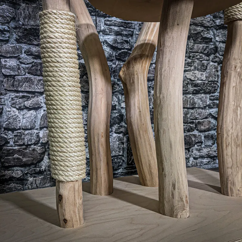 Naturkratzbaum 3411 Kratzbaum Natur Holz Design 188 cm hoch Katzenbaum