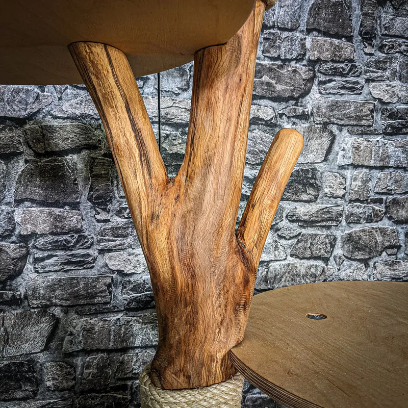 Naturkratzbaum 3410 Kratzbaum Natur Holz Design 134 cm hoch Katzenbaum