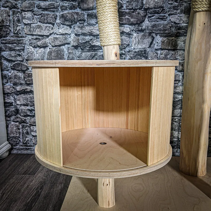 Naturkratzbaum 3404 Kratzbaum Natur Holz Design 210 cm hoch Katzenbaum