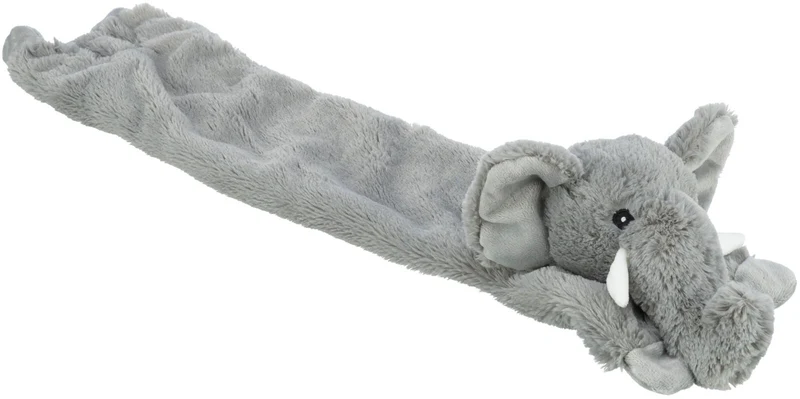 Hundespielzeug Schlenker-Elefant aus Plüsch, Geräuschlos