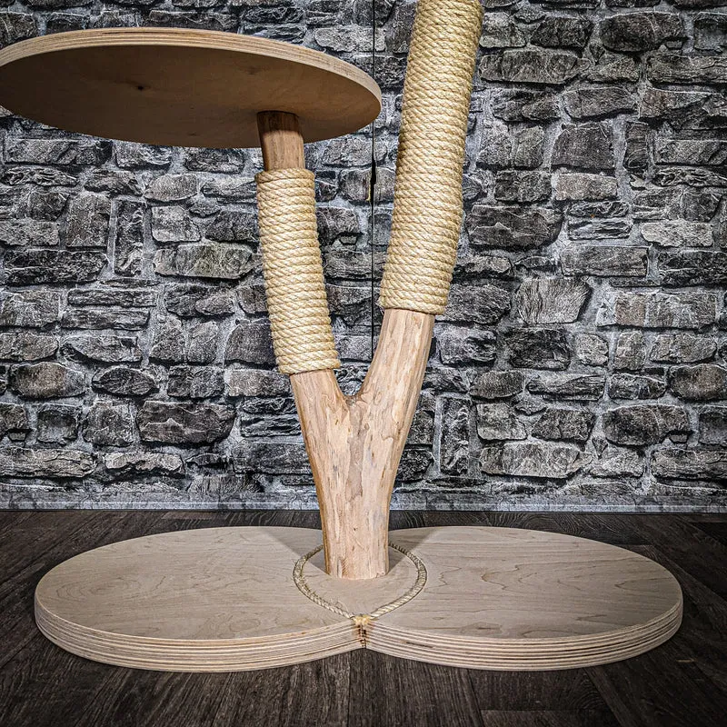 Naturkratzbaum 3393 Kratzbaum Natur Holz Design 85 cm hoch Katzenbaum