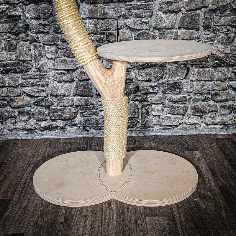 Naturkratzbaum 3392 Kratzbaum Natur Holz Design 85 cm hoch Katzenbaum