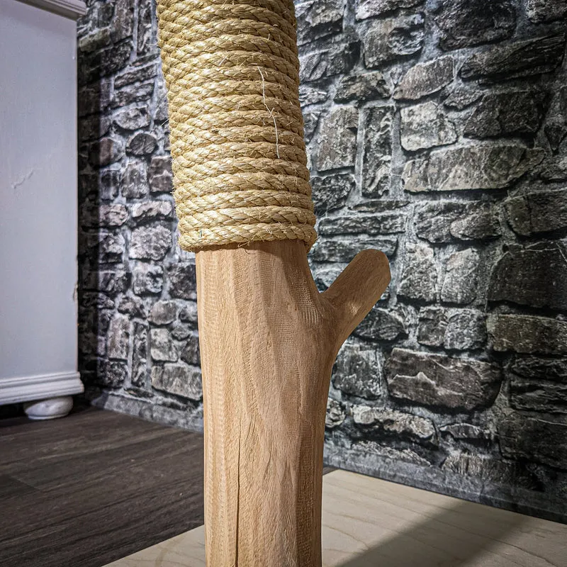 Naturkratzbaum 3364 Kratzbaum Natur Holz Design 174 cm hoch Katzenbaum