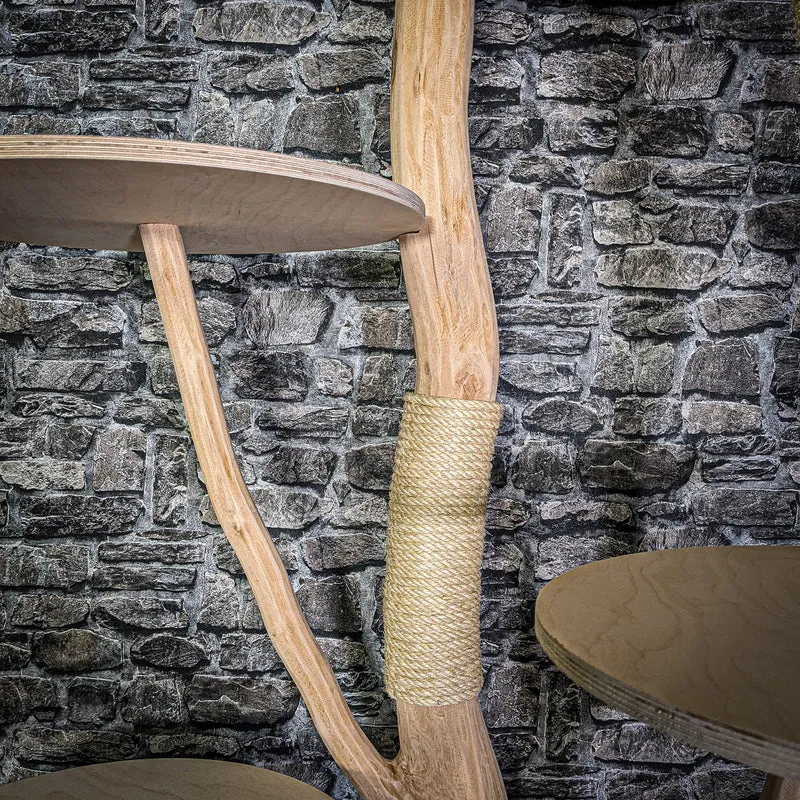 Naturkratzbaum 3359 Kratzbaum Natur Holz Design 200 cm hoch Katzenbaum