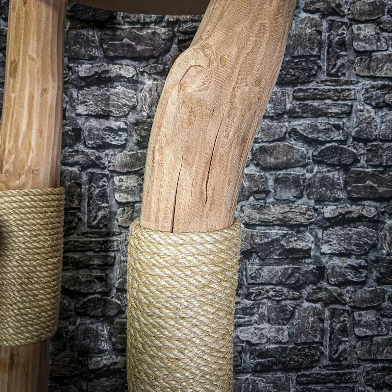 Naturkratzbaum 3356 Kratzbaum Natur Holz Design 175 cm hoch Katzenbaum