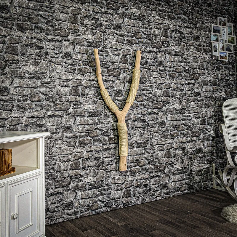 Wandkratzbaum 3355 Naturkratzbaum 120 cm hoch Kratzbaum Natur Holz Design