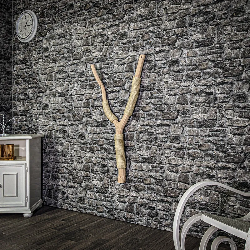 Wandkratzbaum 3355 Naturkratzbaum 120 cm hoch Kratzbaum Natur Holz Design