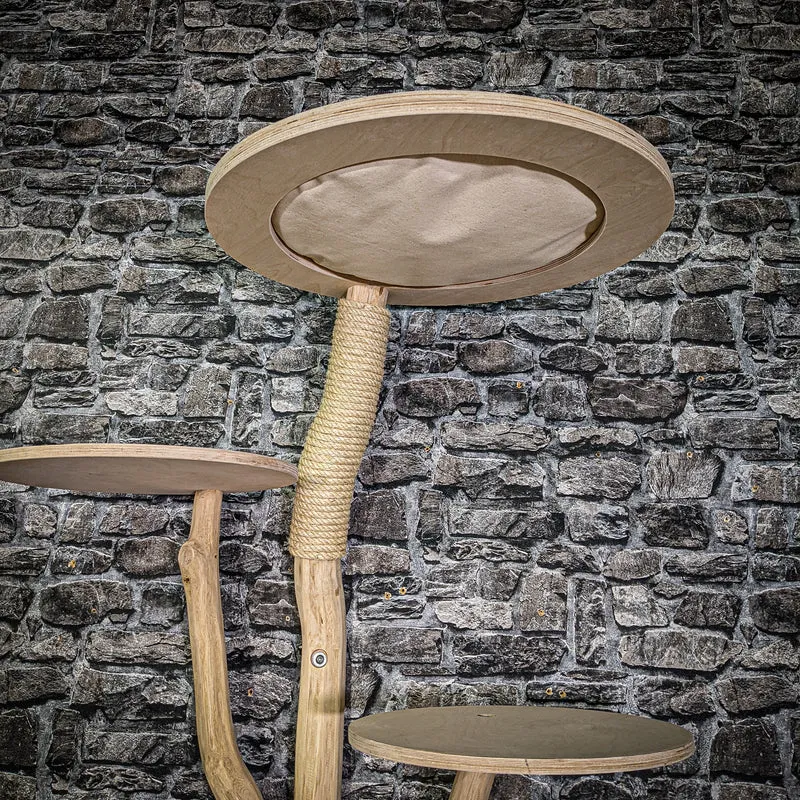 Wandkratzbaum 3354 Naturkratzbaum 138 cm hoch Kratzbaum Natur Holz Design