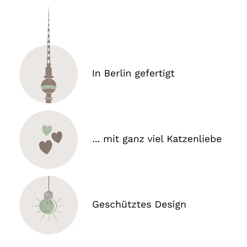 KATZENA(R)Thletik | Kletterwand Set - 3 HÜPFSTÄMME für Katzen