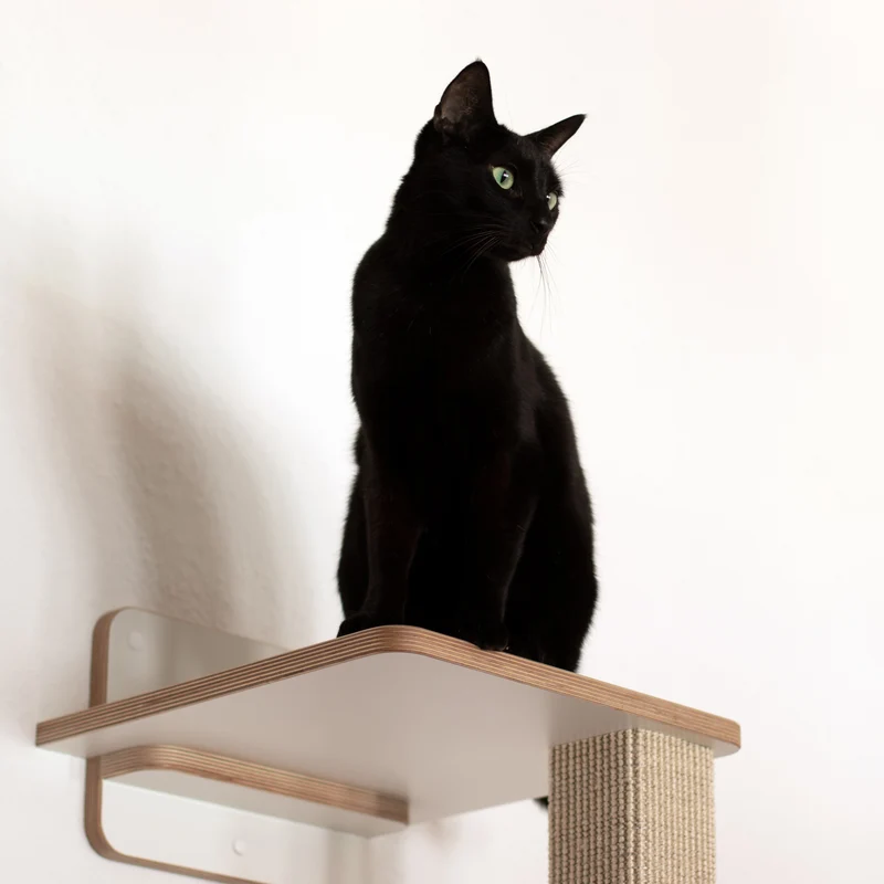 Vollpfosten schwebend | KLETTER-KRATZSTAMM aus Sisal für Katzen - Kratzsäule 78cm, 98cm, 118cm, 148cm