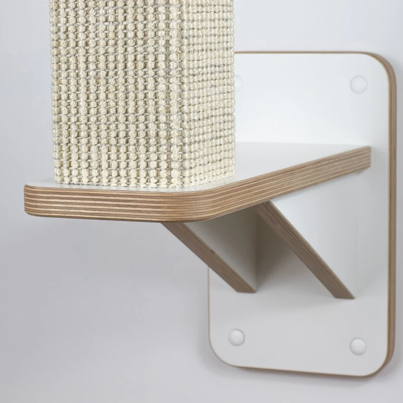 Vollpfosten schwebend | KLETTER-KRATZSTAMM aus Sisal für Katzen - Kratzsäule 78cm, 98cm, 118cm, 148cm