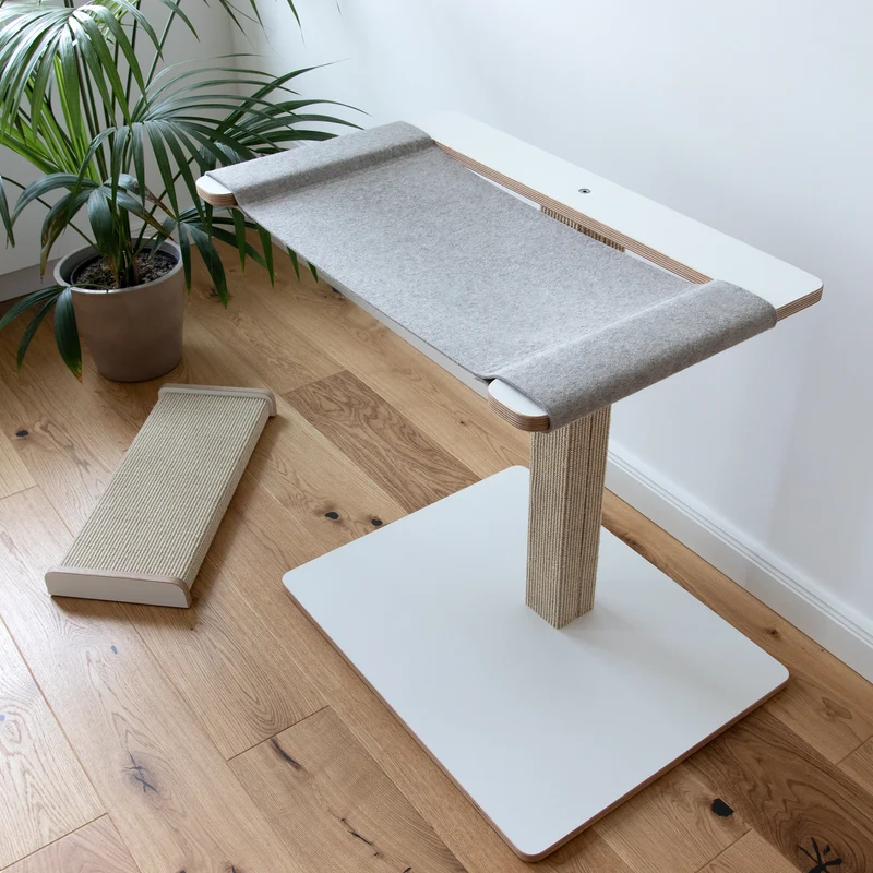 St(r)andmatte | KRATZBAUM aus Sisal mit HÄNGEMATTE für Katzen - Kratzstamm 78cm