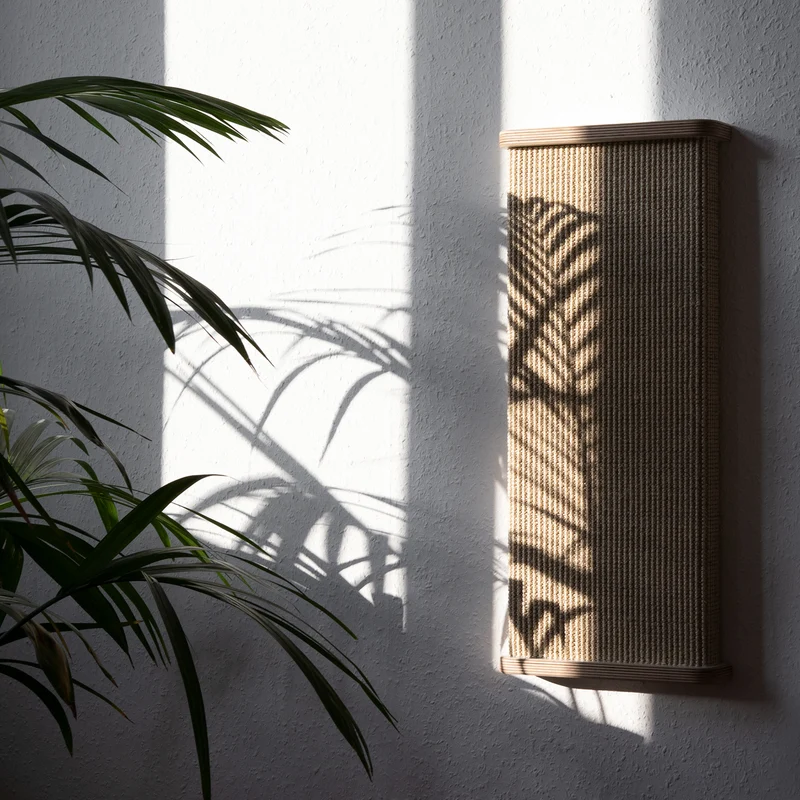 kratzBAR | Sisal Katzen KRATZBRETT für die Wand und Boden - weiß