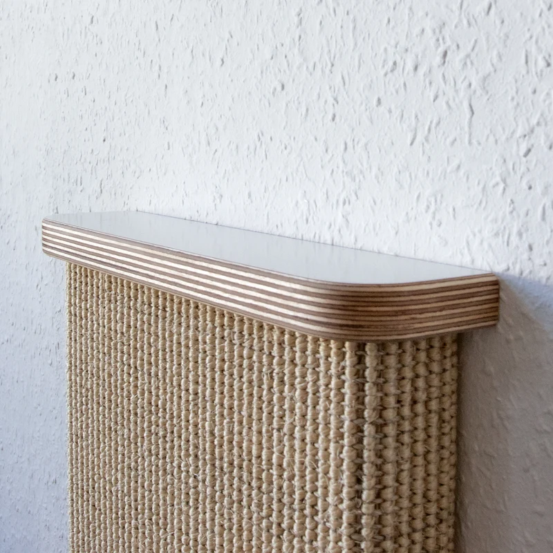 kratzBAR | Sisal Katzen KRATZBRETT für die Wand und Boden - weiß