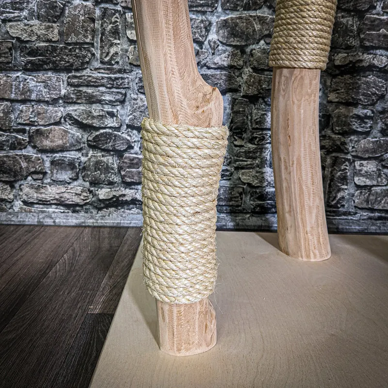 Naturkratzbaum 3319 Kratzbaum Natur Holz Design 146 cm hoch Katzenbaum