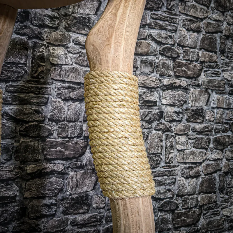 Naturkratzbaum 3319 Kratzbaum Natur Holz Design 146 cm hoch Katzenbaum