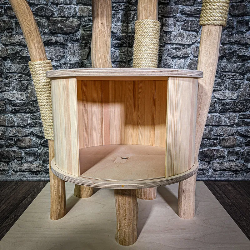 Naturkratzbaum 3314 Kratzbaum Natur Holz Design 175 cm hoch Katzenbaum