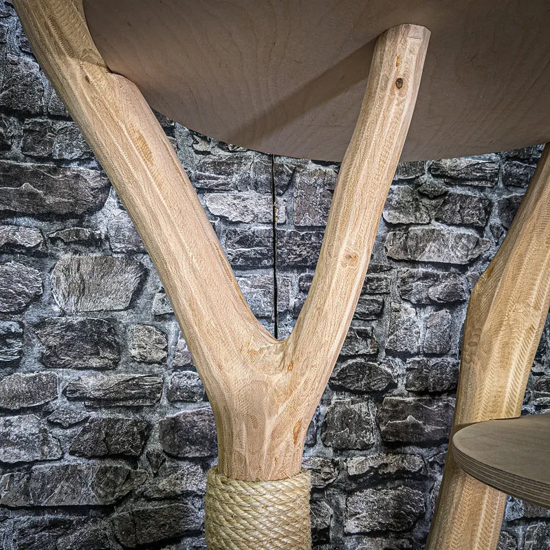 Naturkratzbaum 3314 Kratzbaum Natur Holz Design 175 cm hoch Katzenbaum