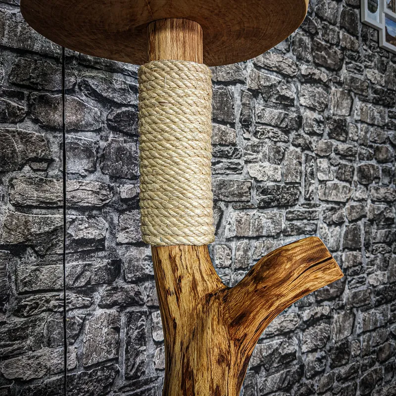 Naturkratzbaum 3313 Kratzbaum Natur Holz Design 127 cm hoch Katzenbaum