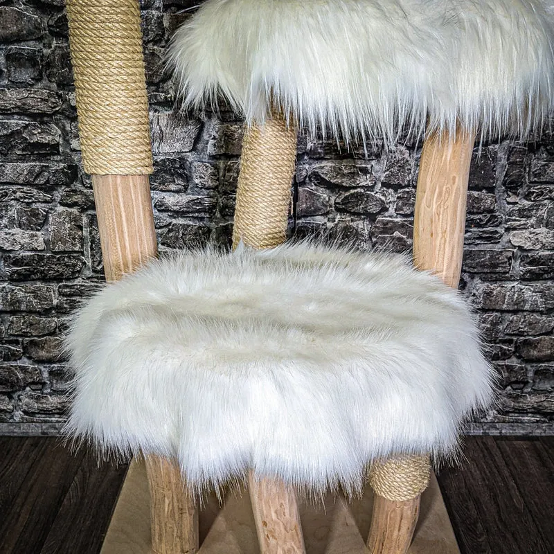 Naturkratzbaum 3311 Kratzbaum Natur Holz Design 145 cm hoch Katzenbaum