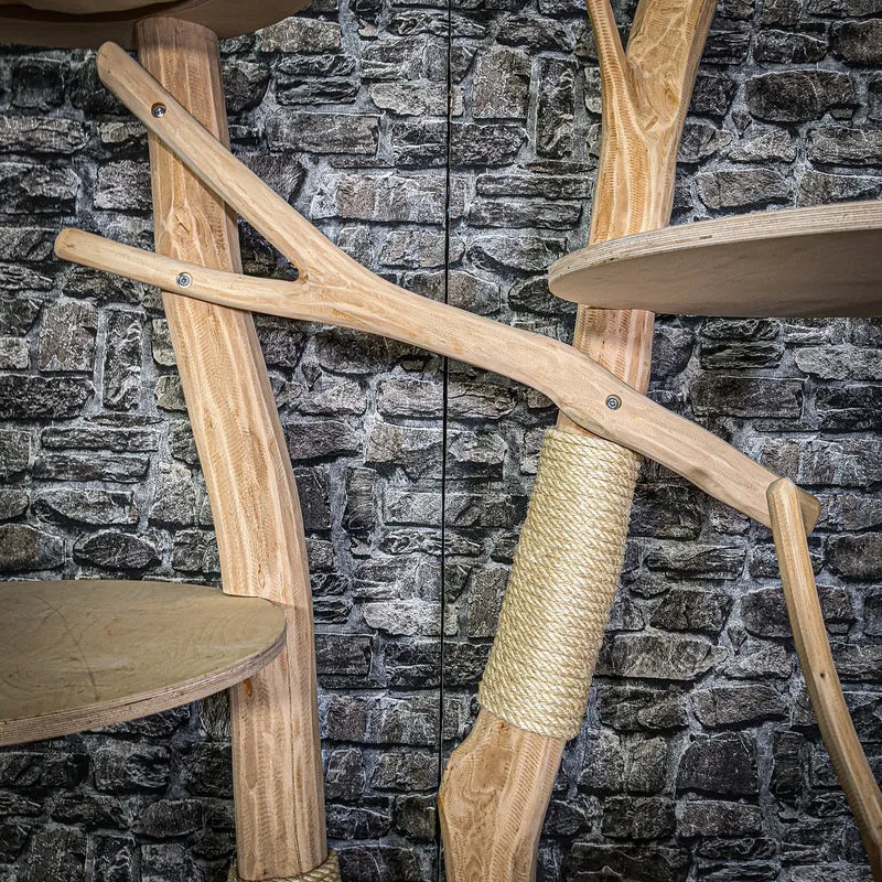 Naturkratzbaum 3310 Kratzbaum Natur Holz Design 175 cm hoch Katzenbaum