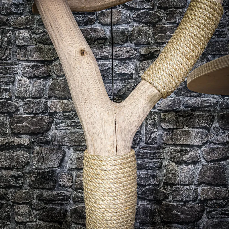 Naturkratzbaum 3305 Kratzbaum Natur Holz Design 175 cm hoch Katzenbaum