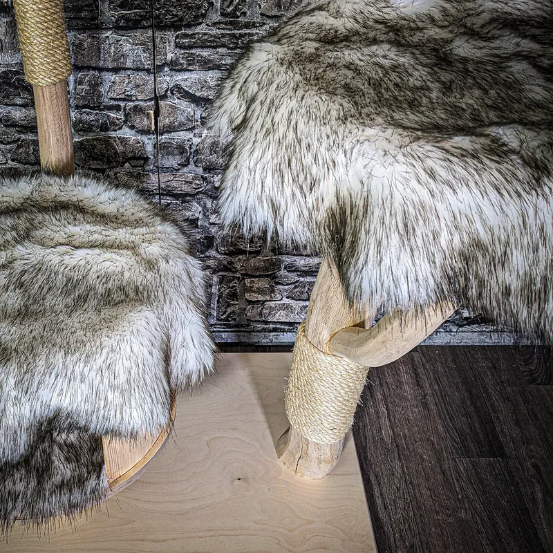 Naturkratzbaum 3301 Kratzbaum Natur Holz Design 151 cm hoch Katzenbaum