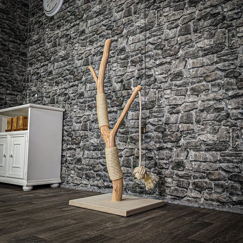 Kratzstamm 3297 Natur Holz Design Kratzbaum 120 cm hoch Naturkratzbaum