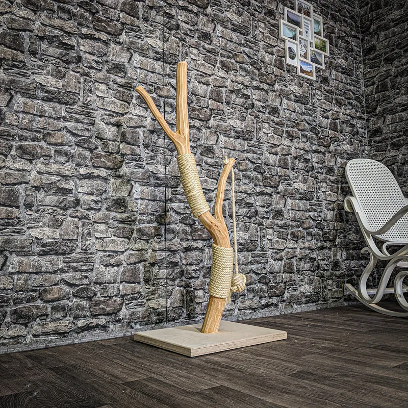 Kratzstamm 3297 Natur Holz Design Kratzbaum 120 cm hoch Naturkratzbaum