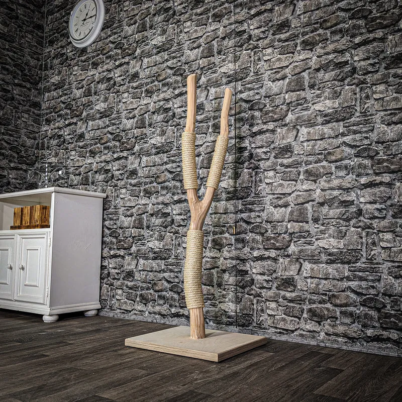 Kratzstamm 3296 Natur Holz Design Kratzbaum 125 cm hoch Naturkratzbaum