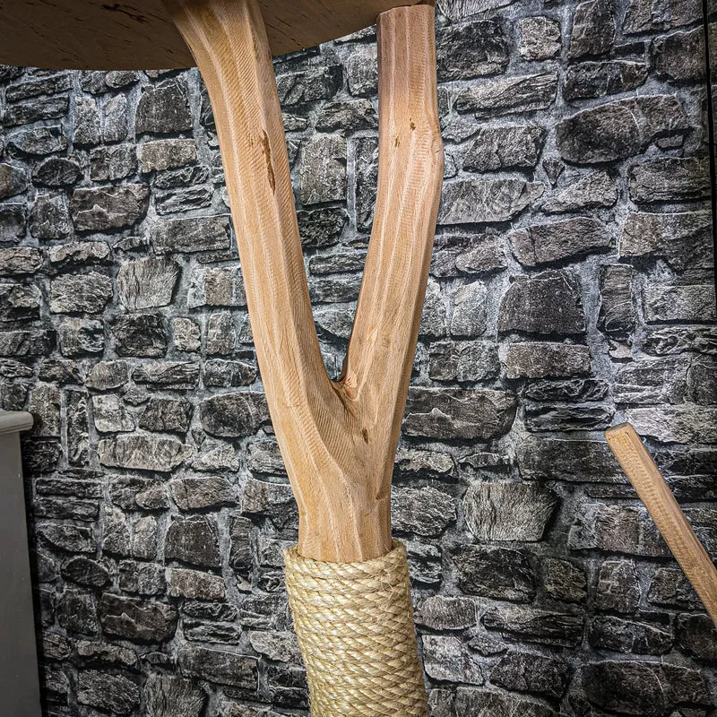 Naturkratzbaum 3289 Kratzbaum Natur Holz Design 200 cm hoch Katzenbaum