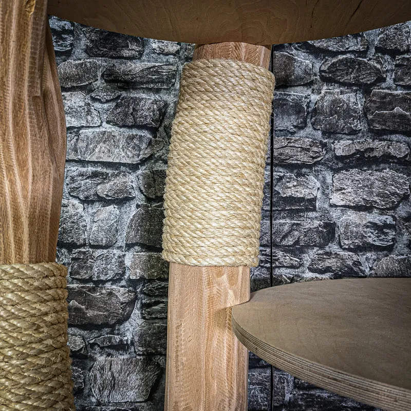 Naturkratzbaum 3288 Kratzbaum Natur Holz Design 174 cm hoch Katzenbaum