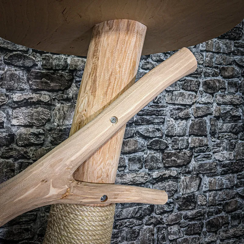 Naturkratzbaum 3287 Kratzbaum Natur Holz Design 117 cm hoch Katzenbaum