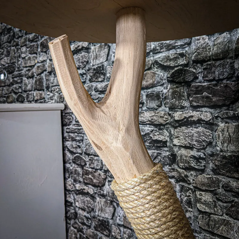 Naturkratzbaum 3286 Kratzbaum Natur Holz Design 134 cm hoch Katzenbaum