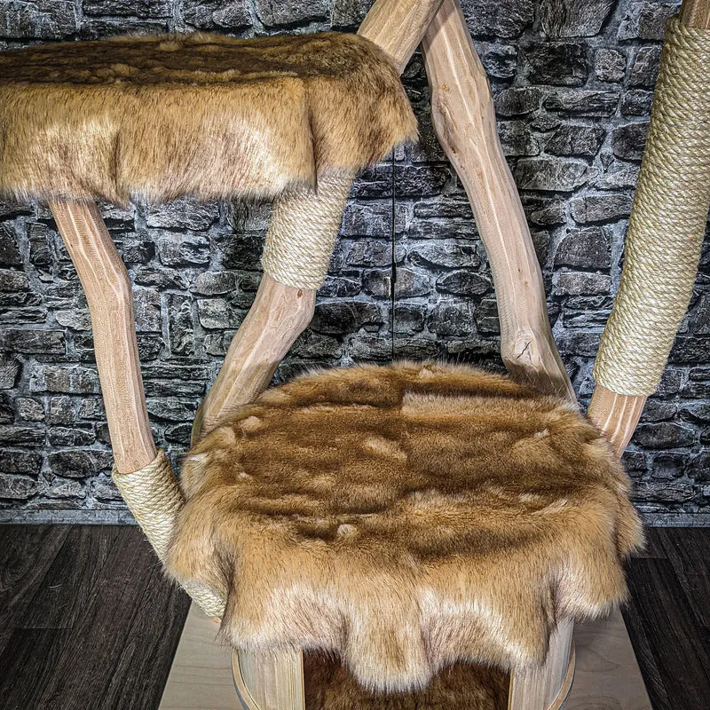 Naturkratzbaum 3285 Kratzbaum Natur Holz Design 205 cm hoch Katzenbaum