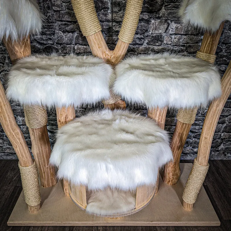 Naturkratzbaum 3283 Kratzbaum Natur Holz Design 201 cm hoch Katzenbaum